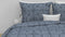 Zohome Chavelli Dekbedovertrek - Lits-jumeaux - Katoen - 240x200-220cm - Blauw