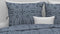 Zohome Chavelli Dekbedovertrek - Lits-jumeaux - Katoen - 240x200-220cm - Blauw