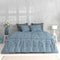 Zohome Chavelli Dekbedovertrek - Lits-jumeaux - Katoen - 240x200-220cm - Blauw