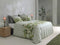Zohome Dekbedovertrek Aldonza - Bedlinnen met Bloemen print - 140x220 - Groen - Dekbedhoes van 100% Katoen-Satijn