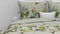 Zohome Dekbedovertrek Aldonza - Bedlinnen met Bloemen print - 240x220 - Groen - Dekbedhoes van 100% Katoen-Satijn