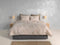 Zohome Dekbedovertrek Amber - Bedlinnen met Takken print - 200x220 - Natural - Dekbedhoes van 100% Katoen-Flanel