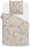 Zohome Dekbedovertrek Amber - Bedlinnen met Takken print - 200x220 - Natural - Dekbedhoes van 100% Katoen-Flanel