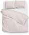Zohome Dekbedovertrek Banda-di-Lino - Bedlinnen met Strepen - 140x220 - Beige - Dekbedhoes van 100% Katoen