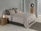 Zohome Dekbedovertrek Banda-di-Lino - Bedlinnen met Strepen - 140x220 - Taupe - Dekbedhoes van 100% Katoen