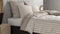 Zohome Dekbedovertrek Banda-di-Lino - Bedlinnen met Strepen - 140x220 - Beige - Dekbedhoes van 100% Katoen