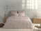 Zohome Dekbedovertrek Banda-di-Lino - Bedlinnen met Strepen - 240x220 - Beige - Dekbedhoes van 100% Katoen