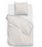 Zohome Dekbedovertrek Banda-di-Lino - Bedlinnen met Strepen - 240x220 - Beige - Dekbedhoes van 100% Katoen