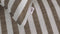 Zohome Dekbedovertrek Banda-di-Lino - Bedlinnen met Strepen - 240x220 - Taupe - Dekbedhoes van 100% Katoen