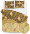 Zohome Dekbedovertrek Castaneda - Bedlinnen met print - 240x220 - Goud - Dekbedhoes van 100% Katoen