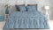 Zohome Dekbedovertrek Chavelli - Bedlinnen met Abstract print - 260x220 - Blauw - Dekbedhoes van 100% Katoen