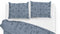 Zohome Dekbedovertrek Chavelli - Bedlinnen met Abstract print - 260x220 - Blauw - Dekbedhoes van 100% Katoen
