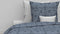 Zohome Dekbedovertrek Chavelli - Bedlinnen met Abstract print - 140x220 - Blauw - Dekbedhoes van 100% Katoen