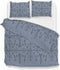 Zohome Dekbedovertrek Chavelli - Bedlinnen met Abstract print - 200x220 - Blauw - Dekbedhoes van 100% Katoen