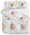 Zohome Dekbedovertrek Eden - Bedlinnen met Bloemen print - 240x220 - Groen - Dekbedhoes van 100% Katoen
