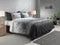 Zohome Dekbedovertrek Entia - Bedlinnen met print - 200x220 - Grijs - Dekbedhoes van 100% Katoen-Flanel