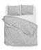 Zohome Dekbedovertrek Fiori-di-Satinado - Abstract Bedlinnen - 140x220 - Wit - Dekbedhoes van 100% Katoen-Satijn