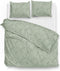 Zohome Dekbedovertrek Fiori-di-Satinado - Abstract Bedlinnen - 140x220 - Groen - Dekbedhoes van 100% Katoen-Satijn