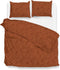 Zohome Dekbedovertrek Fiori-di-Satinado - Abstract Bedlinnen - 140x220 - Oranje - Dekbedhoes van 100% Katoen-Satijn