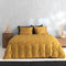 Zohome Dekbedovertrek Fiori-di-Satinado - Abstract Bedlinnen - 140x220 - Geel - Dekbedhoes van 100% Katoen-Satijn