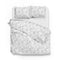 Zohome Dekbedovertrek Fiori-di-Satinado - Abstract Bedlinnen - 140x220 - Roze - Dekbedhoes van 100% Katoen-Satijn