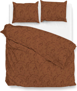 Zohome Dekbedovertrek Fiori-di-Satinado - Abstract Bedlinnen - 200x220 - Oranje - Dekbedhoes van 100% Katoen-Satijn