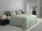 Zohome Dekbedovertrek Fiori-di-Satinado - Abstract Bedlinnen - 200x220 - Groen - Dekbedhoes van 100% Katoen-Satijn