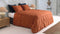 Zohome Dekbedovertrek Fiori-di-Satinado - Abstract Bedlinnen - 200x220 - Oranje - Dekbedhoes van 100% Katoen-Satijn