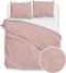 Zohome Dekbedovertrek Fiori-di-Satinado - Abstract Bedlinnen - 200x220 - Roze - Dekbedhoes van 100% Katoen-Satijn