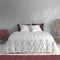 Zohome Dekbedovertrek Fiori-di-Satinado - Abstract Bedlinnen - 240x220 - Wit - Dekbedhoes van 100% Katoen-Satijn
