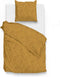 Zohome Dekbedovertrek Fiori-di-Satinado - Abstract Bedlinnen - 240x220 - Geel - Dekbedhoes van 100% Katoen-Satijn