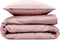 Zohome Dekbedovertrek Fiori-di-Satinado - Abstract Bedlinnen - 240x220 - Roze - Dekbedhoes van 100% Katoen-Satijn