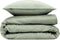 Zohome Dekbedovertrek Fiori-di-Satinado - Abstract Bedlinnen - 240x220 - Groen - Dekbedhoes van 100% Katoen-Satijn