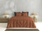 Zohome Dekbedovertrek Fiori-di-Satinado - Abstract Bedlinnen - 240x220 - Oranje - Dekbedhoes van 100% Katoen-Satijn