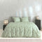 Zohome Dekbedovertrek Fiori-di-Satinado - Abstract Bedlinnen - 240x220 - Groen - Dekbedhoes van 100% Katoen-Satijn