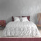 Zohome Dekbedovertrek Fiori-di-Satinado - Abstract Bedlinnen - 260x220 - Wit - Dekbedhoes van 100% Katoen-Satijn