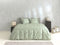 Zohome Dekbedovertrek Fiori-di-Satinado - Abstract Bedlinnen - 260x220 - Groen - Dekbedhoes van 100% Katoen-Satijn