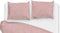 Zohome Dekbedovertrek Fiori-di-Satinado - Abstract Bedlinnen - 260x220 - Roze - Dekbedhoes van 100% Katoen-Satijn
