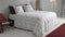 Zohome Dekbedovertrek Fiori-di-Satinado - Abstract Bedlinnen - 260x220 - Wit - Dekbedhoes van 100% Katoen-Satijn