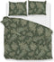 Zohome Dekbedovertrek Joann - Bedlinnen met Bladeren print - 260x220 - Groen - Dekbedhoes van 100% Katoen-Flanel