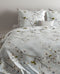 Zohome Dekbedovertrek Kira - Bedlinnen met Bloemen print - 140x220 - Blauw - Dekbedhoes van 100% Katoen
