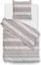 Zohome Dekbedovertrek Lana - Bedlinnen met Takken print - 140x220 - Taupe - Dekbedhoes van 100% Katoen