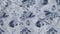 Zohome Dekbedovertrek Lauretta - Bedlinnen met Bladeren print - 200x220 - Blauw - Dekbedhoes van 100% Katoen