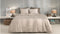 Zohome Dekbedovertrek Lino - Effen Bedlinnen - 140x220 - Beige - Dekbedhoes van 100% Katoen