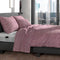 Zohome Dekbedovertrek Lino - Effen Bedlinnen - 140x220 - Rood - Dekbedhoes van 100% Katoen