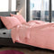 Zohome Dekbedovertrek Lino - Effen Bedlinnen - 140x220 - Rood - Dekbedhoes van 100% Katoen