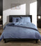 Zohome Dekbedovertrek Lino - Effen Bedlinnen - 200x220 - Blauw - Dekbedhoes van 100% Katoen