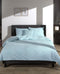 Zohome Dekbedovertrek Lino - Effen Bedlinnen - 200x220 - Blauw - Dekbedhoes van 100% Katoen