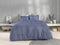 Zohome Dekbedovertrek Lino - Effen Bedlinnen - 200x220 - Blauw - Dekbedhoes van 100% Katoen