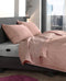Zohome Dekbedovertrek Lino - Effen Bedlinnen - 200x220 - Roze - Dekbedhoes van 100% Katoen